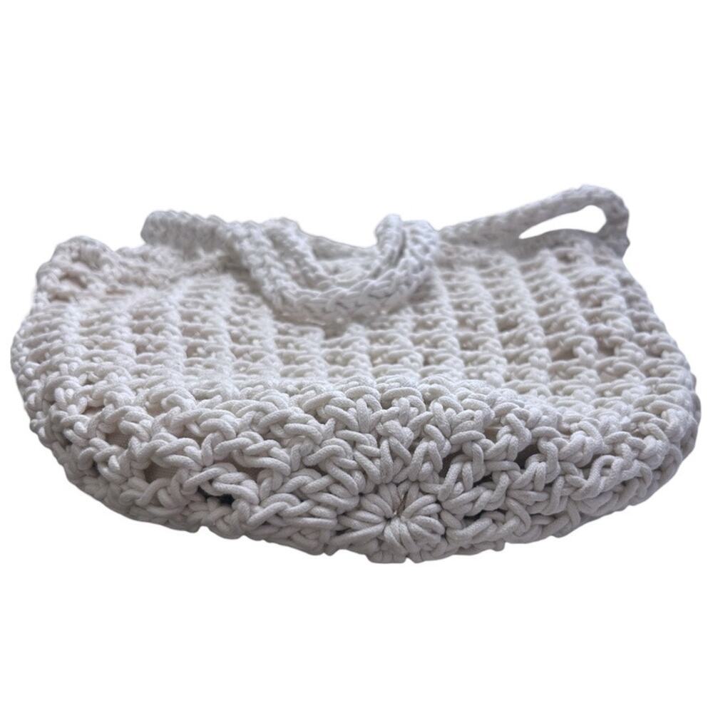 Madewell Women's 'The Crocheted Shoulder Bag' Cross-Body, Knit, White, One-Size - Picture 9 of 15